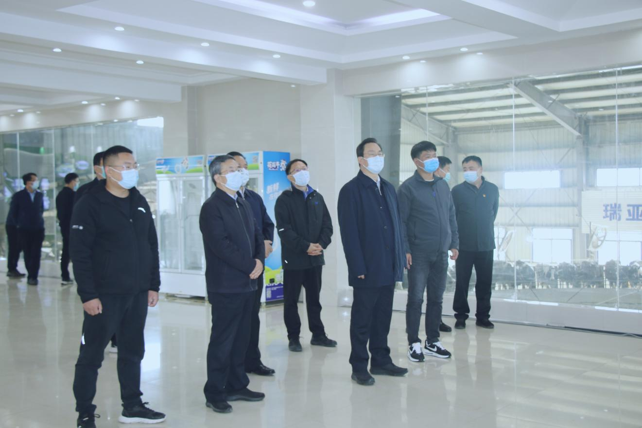 河南省人大常委會(huì)黨組書記、副主任孔昌生蒞臨花花牛魯山瑞亞牧場(chǎng)參觀調(diào)研