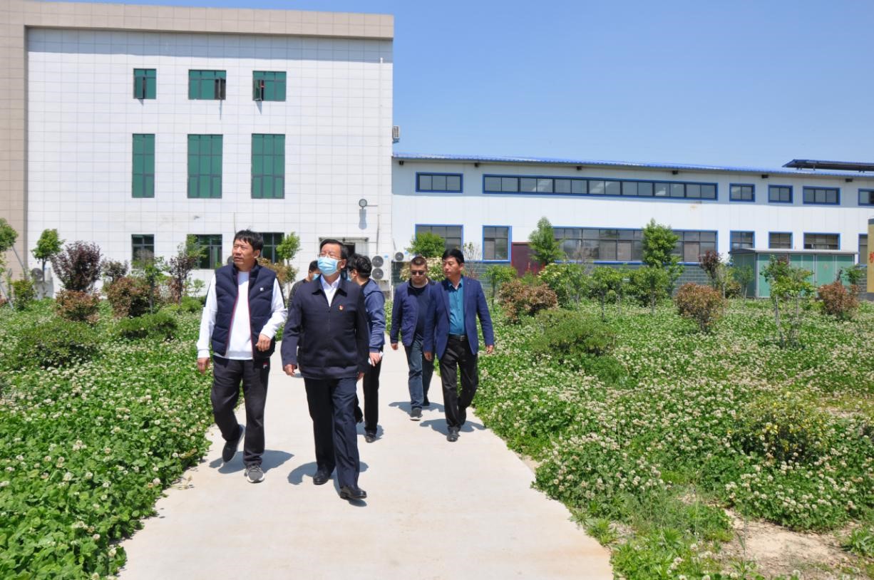 商丘市委常委、宣傳部部長王全周一行蒞臨睢縣瑞亞牧業(yè)有限公司調(diào)研